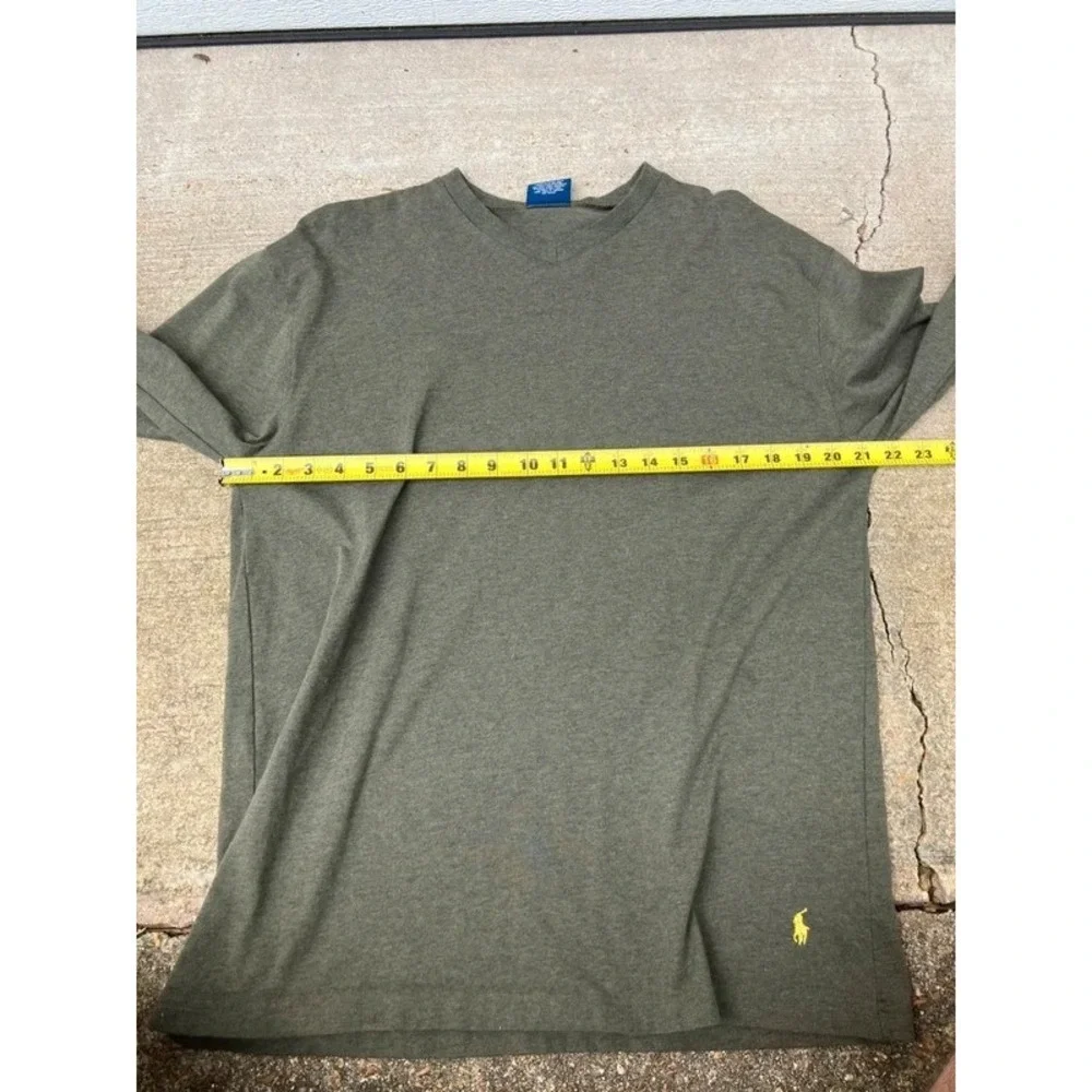 Polo Ralph Lauren M Green SLEEP Wear Embroidered Logo Long Sleeve Shirt Thermal